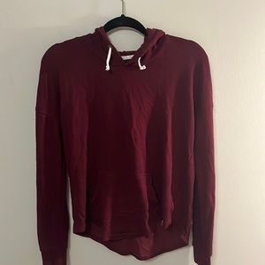 LA Hearts Maroon Lightweight Hoodie